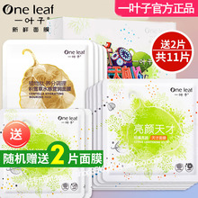 一叶子天天向上肽亮颜天才面膜贴美白补水保湿官方旗舰店官网正品