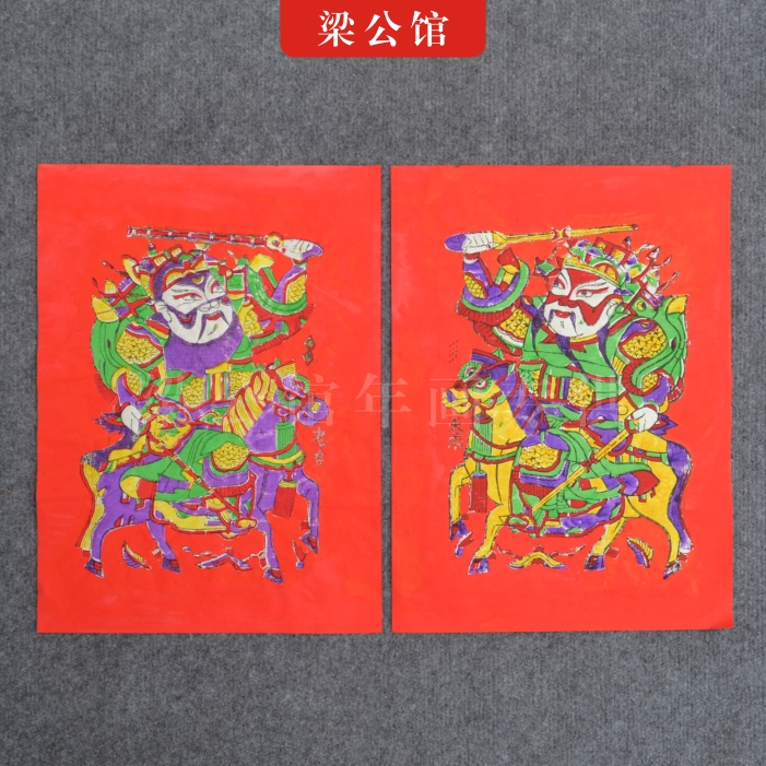 品[门神画]简单的门神画评测 画门神美术教案图