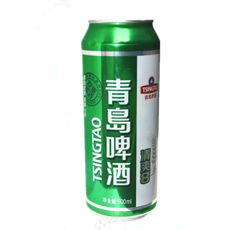 青岛啤酒清爽8度500ml*12罐原汁麦清透麦香爽口爽心整箱包邮
