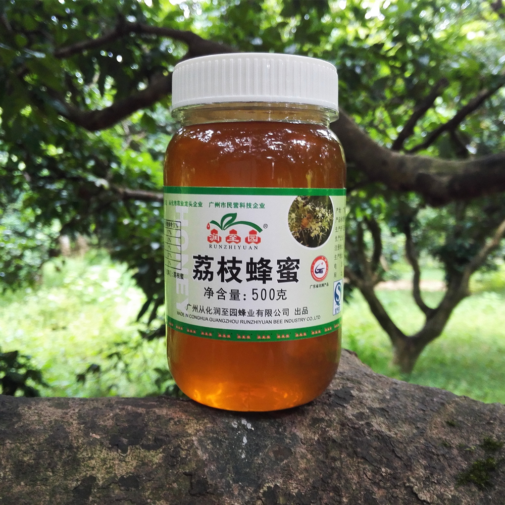 润至园 广东 从化荔枝蜂蜜500g 纯天然农家自产无加工