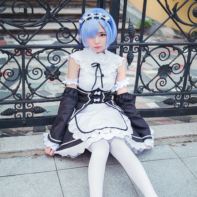 日常萝莉lolita公主洋装 黑白连衣裙cosplay服装衣服定做非手办