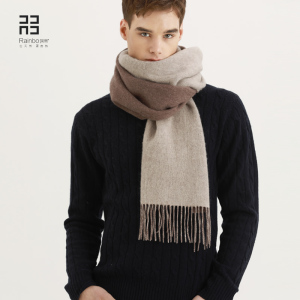 润帛 纯羊毛围巾男