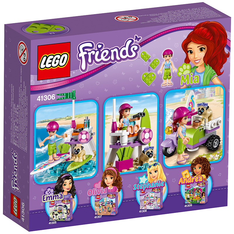 3月新品乐高好朋友系列41306米娅的沙滩摩托车lego friends积木