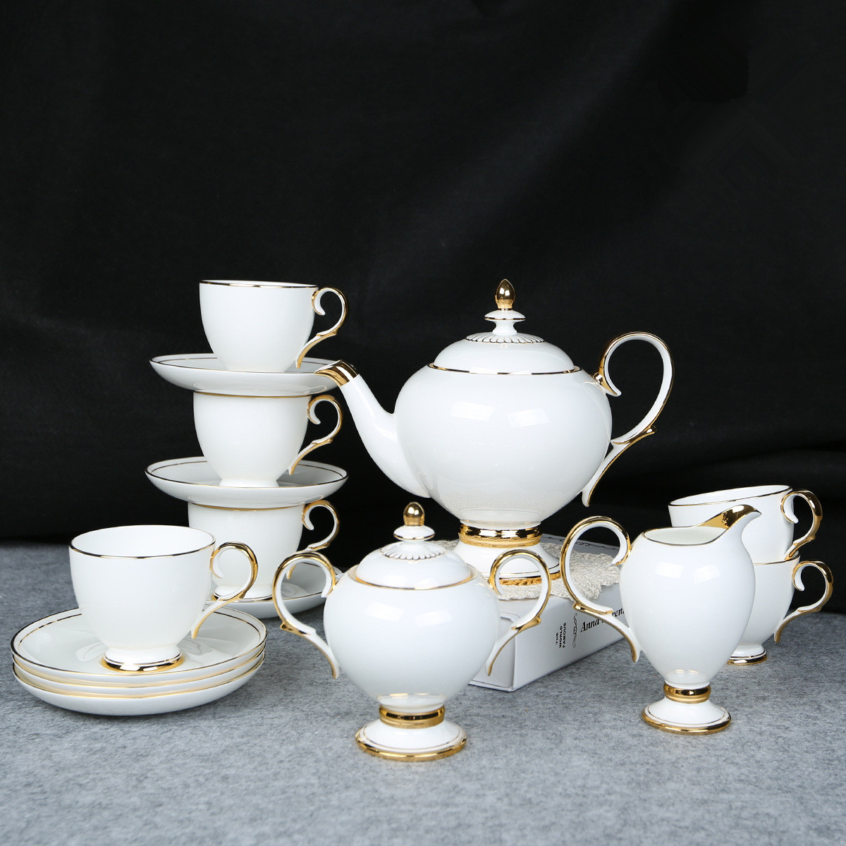 英国JBS原单咖啡杯欧式古典宫廷风蓝城堡系列茶具下午茶套装釉中_虎窝淘