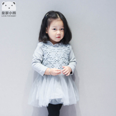 1-3岁秋冬装女宝宝高档绒皮流苏连衣裙女童加