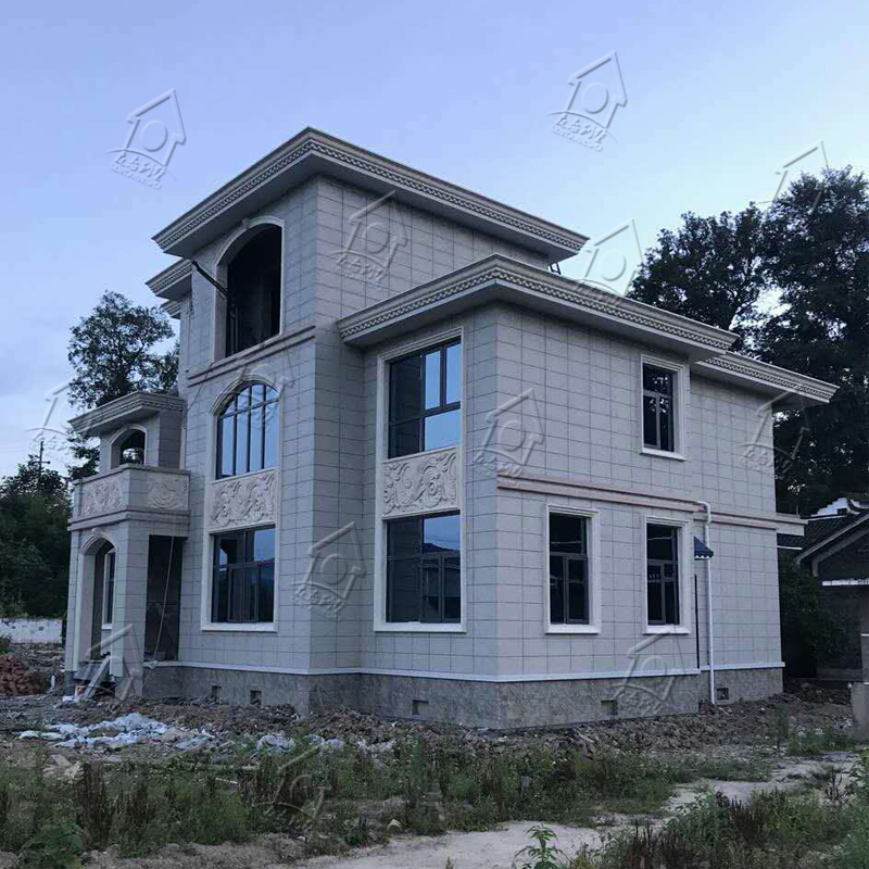 新农村自建房三层小别墅带室复式住宅房屋纸效果图