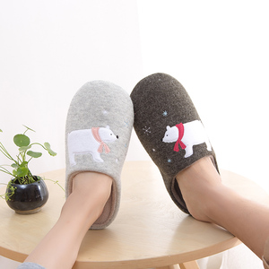 秋冬卡通情侣棉拖鞋