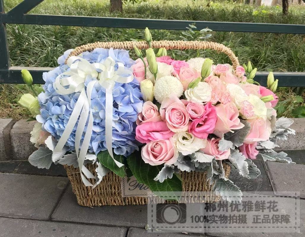 郴州市鲜花速递玫瑰百合花篮鲜花速递快递 祝福探望鲜花同城配送