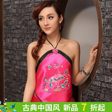 生日情人节礼物【倚嘉】女士刺绣内衣女人仿真丝肚兜兜*月季花开