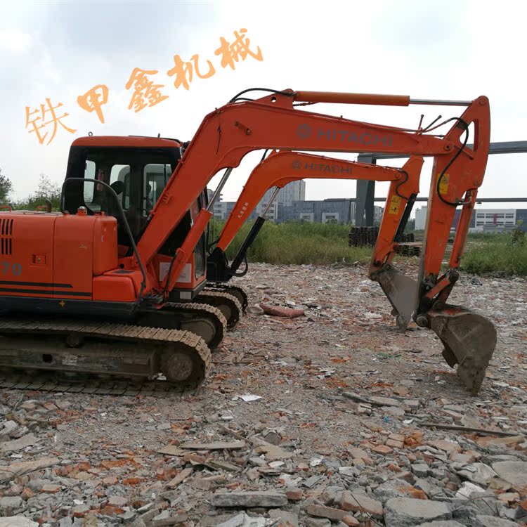 二手挖掘机小型挖机市场原装日立70/80二手挖土机价格6/7吨钩机