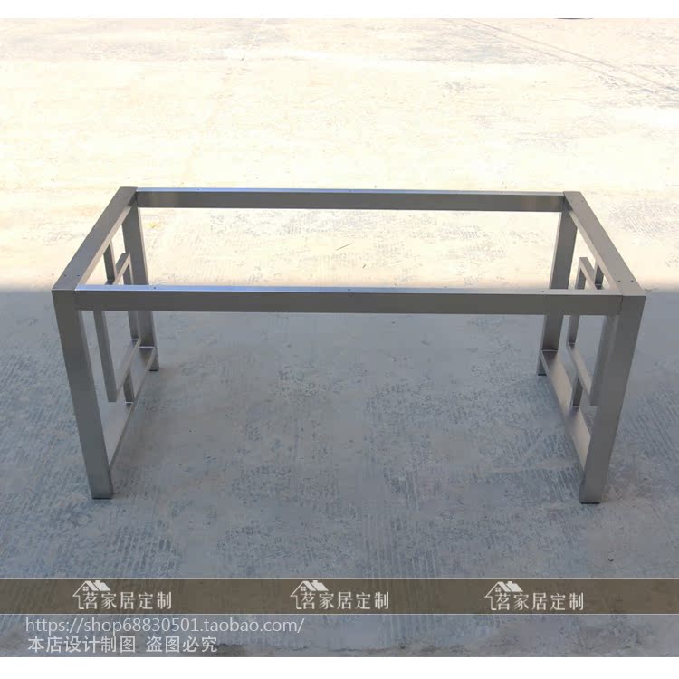 304不锈钢桌脚 现代中式古典桌架 高档大气办公桌书桌腿 定做定制