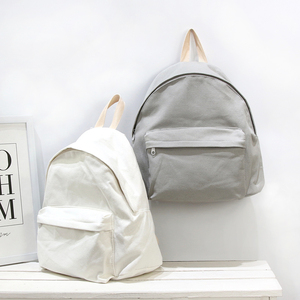 简约帆布双肩包