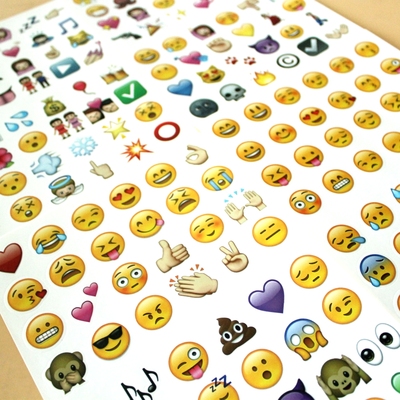 13*18cm emoji plus 微信表情贴纸 4大张192个表情 手机贴纸