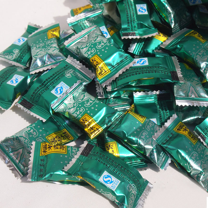 海潮糯米香茶果 云南普洱茶生茶糯米香迷你小沱茶 500g散装送布袋