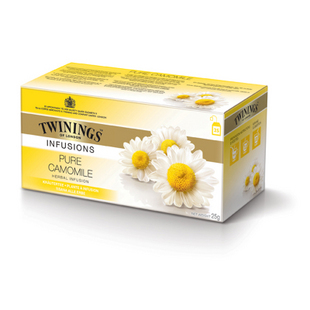 英国TWININGS川宁红茶[香宁甘菊花茶/洋甘菊]进口花草果茶25片/盒