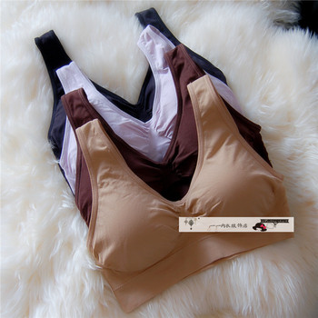 包邮外贸无<em>钢圈薄文胸</em>瑜伽跑步背心无痕大码女