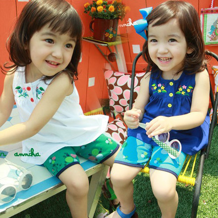 淘宝网2014<em>夏装韩</em>新款绣花女童装宝宝儿童背