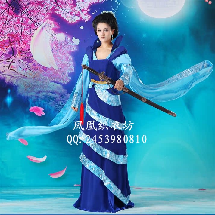 新款古装演出服仙剑奇侠传龙葵服装广袖流仙裙古装服装影楼服装