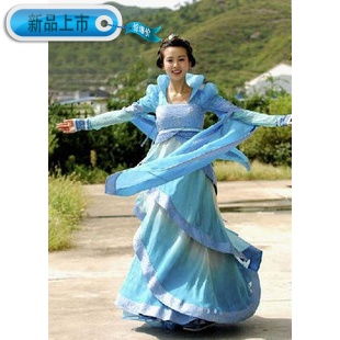 影视古装仙剑奇侠传三龙葵广袖流仙裙演出服舞台装COS/DS写真服装