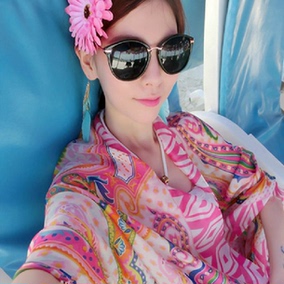 正品[泳衣披纱包邮]泳衣披纱系法评测 比基尼泳