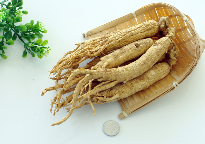 长白山干人参/鲜人参/白参 八年根生晒参原皮参  东北特产包邮