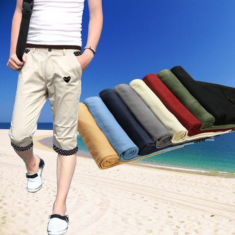 <em>淘宝网</em>购物-pvpvpv男装夏季新款男士七分裤马