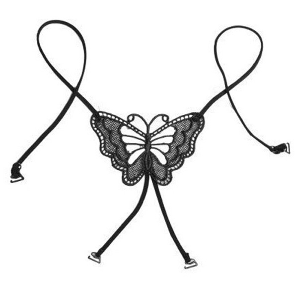 热销<em>肩带</em> 夏日女士性感蝴蝶透明内衣<em>肩带</em>背后