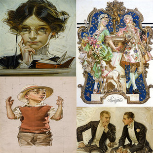 c. 质量很好 leyendecker美国插画黄金时代插画大师
