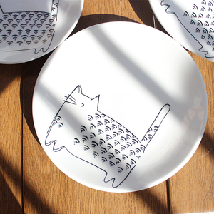 8寸圆形陶瓷餐盘