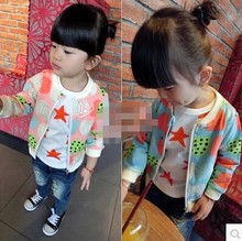 2014新款韩版秋装儿童装 男女童小童宝宝西瓜棒球衣夹克外套开衫