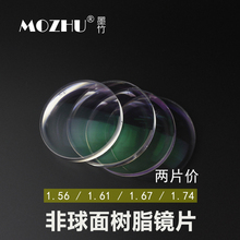 1.74非球面树脂镜片超薄防辐射丹阳近视眼镜片2片 1.67 1.61 1.56