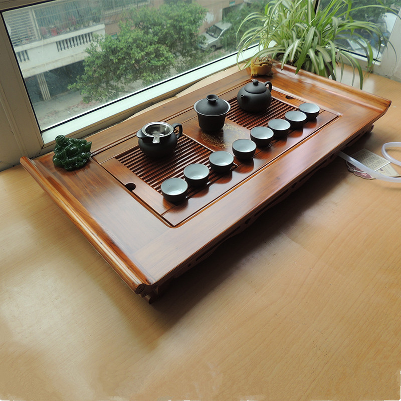 云丰非唐丰茶具大号茶盘排水实木中式茶托功夫家用办公泡茶盘茶具