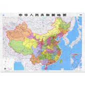 中国地图册贴图自驾自助游地理地图杭州广州南京地图 6000000 1全张系列地图比例尺1 中国旅游地图册2017新版中华人民共和国地图
