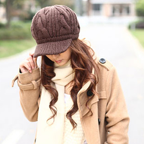 正品[帽檐毛线帽]带帽檐毛线帽织法评测 毛线帽