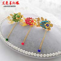 新娘头饰蝴蝶结八件套装饰品 结婚配饰韩式套