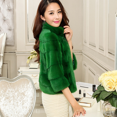 [<em>2015</em>爆款]新款<em>2015</em> 貂皮大衣真皮<em>马甲</em>水貂皮