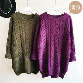 [宽松紫色麻花毛衣]评价 紫色英文怎么样
