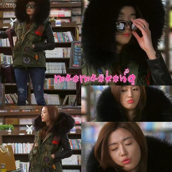 热销女<em>马夹</em> 来自星星 你<em>全智贤</em>同款 军绿色棉衣