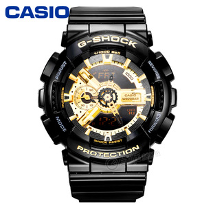 卡西欧g-shock 男士casio电子运动防水防震防磁手表ga-110gb-1a