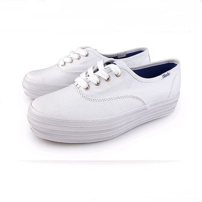 [2015爆款]香港专柜正品代购keds白色厚底帆布