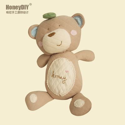 honeydiy 歪嘴熊宝宝玩具 婴幼儿安抚玩偶 娃娃 diy 材料包