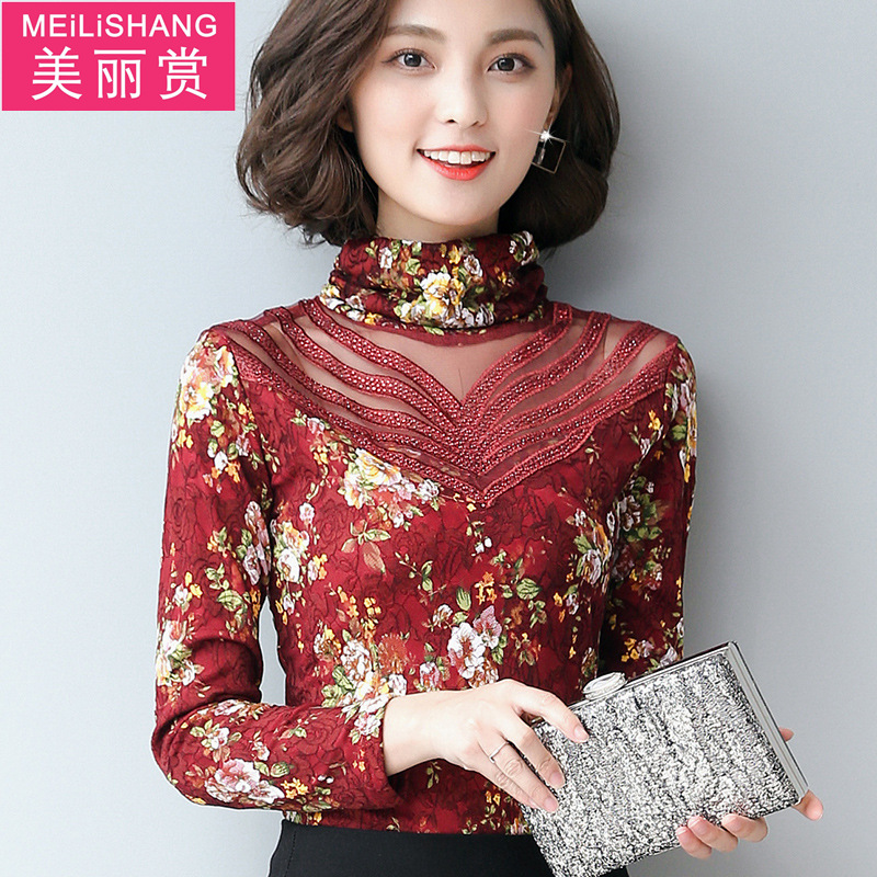 正品[打底长袖衫 女]打底衫女长袖新款春评测 蕾