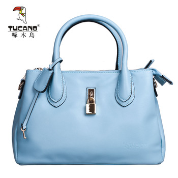 啄木鸟女包包 女士休闲时尚软手提包 韩版可爱