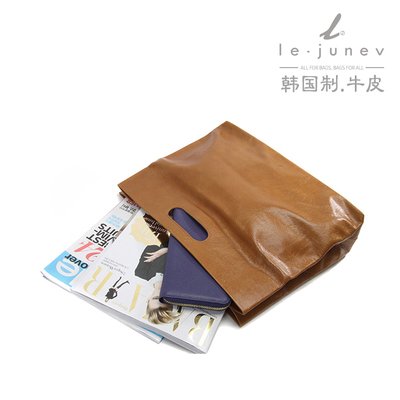 [2015爆款]韩国正品 真皮 女式 公文包 文件包 白