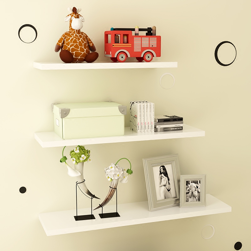 悠佳  简约墙上搁板置物架 6.9元包邮(16.9-10券)