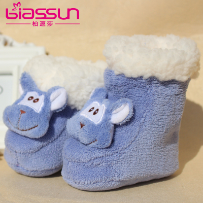 婴儿棉鞋0-3-6-12个月宝宝学步鞋子春秋冬季0