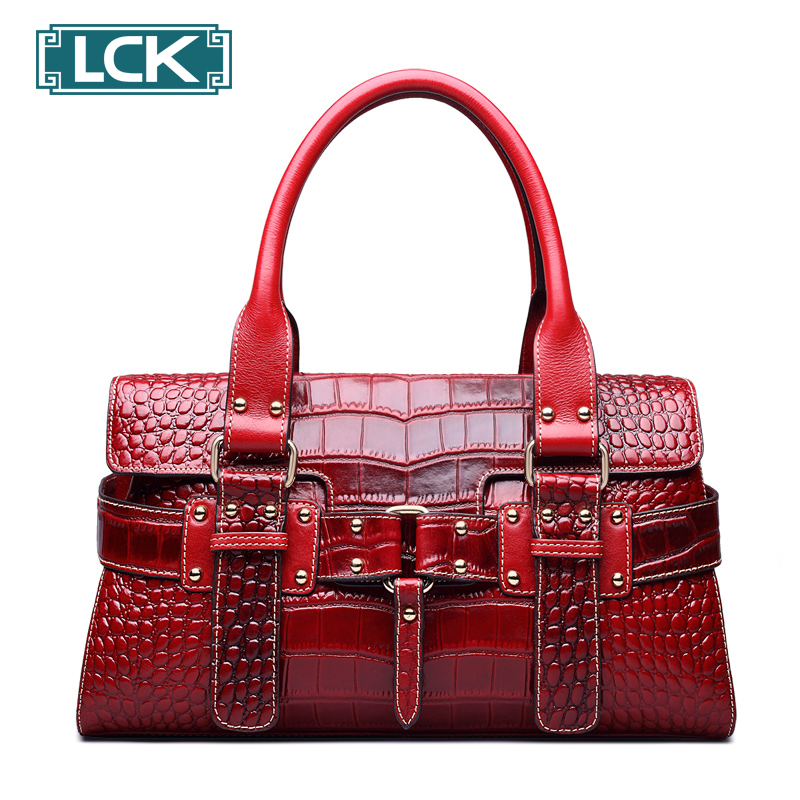 品[鳄鱼纹真皮商务女包]女式真皮鳄鱼纹女包评