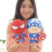 蜘蛛侠美国队长钢铁侠绿巨人毛绒玩具小公仔玩偶婚庆娃娃抛洒礼品
