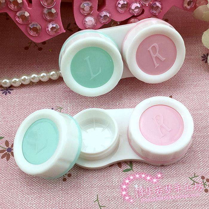 正品[隐形眼镜盒的用法]隐形眼镜伴侣盒批发评