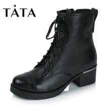 牛皮女中靴2XZA6DZ5 2XZA6RZ5 时尚 清仓 他她秋冬专柜同款 Tata